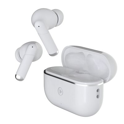 Force Play - Kit main libre - écouteur sans fil bluetooth - blanc