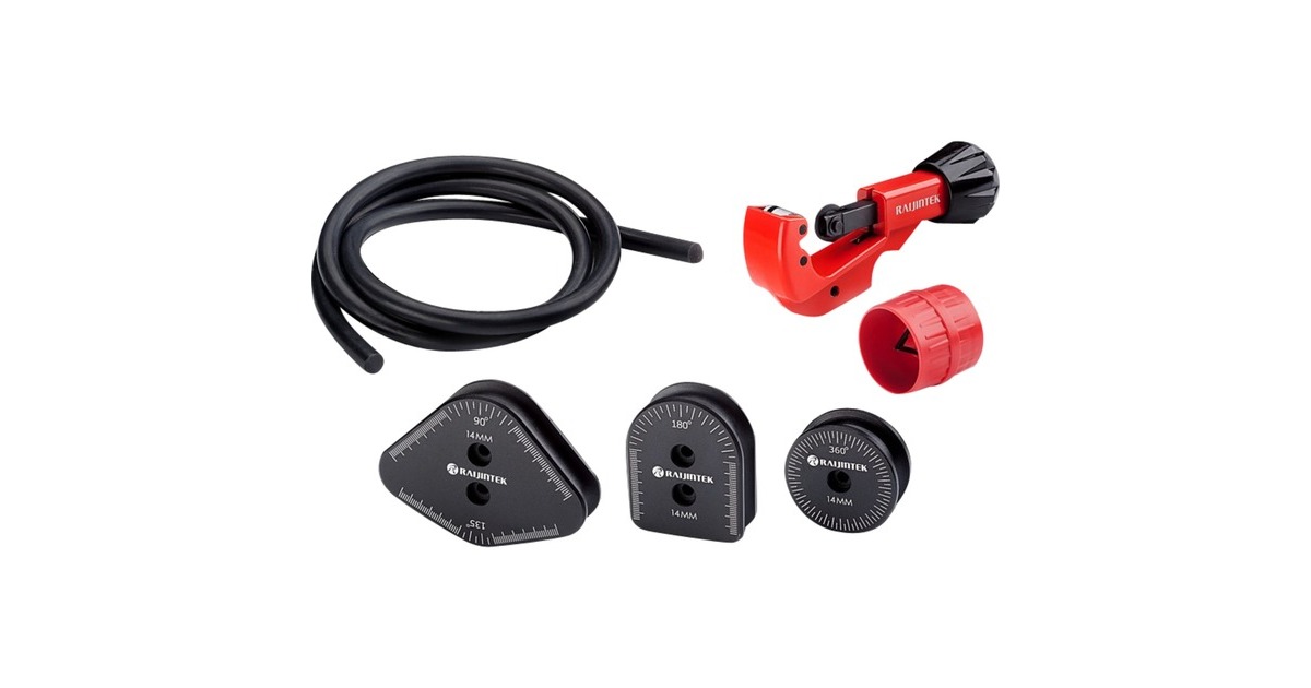 RAIJINTEKRAI-BT - Bending kits for 14 mm Tube pijpenbuiger  (Zwart/rood, 6-delig)