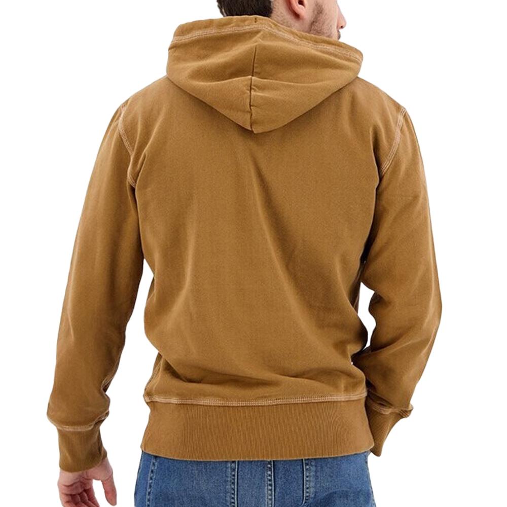 Superdry Sweat Marron Homme Superdry Contrast Stitch