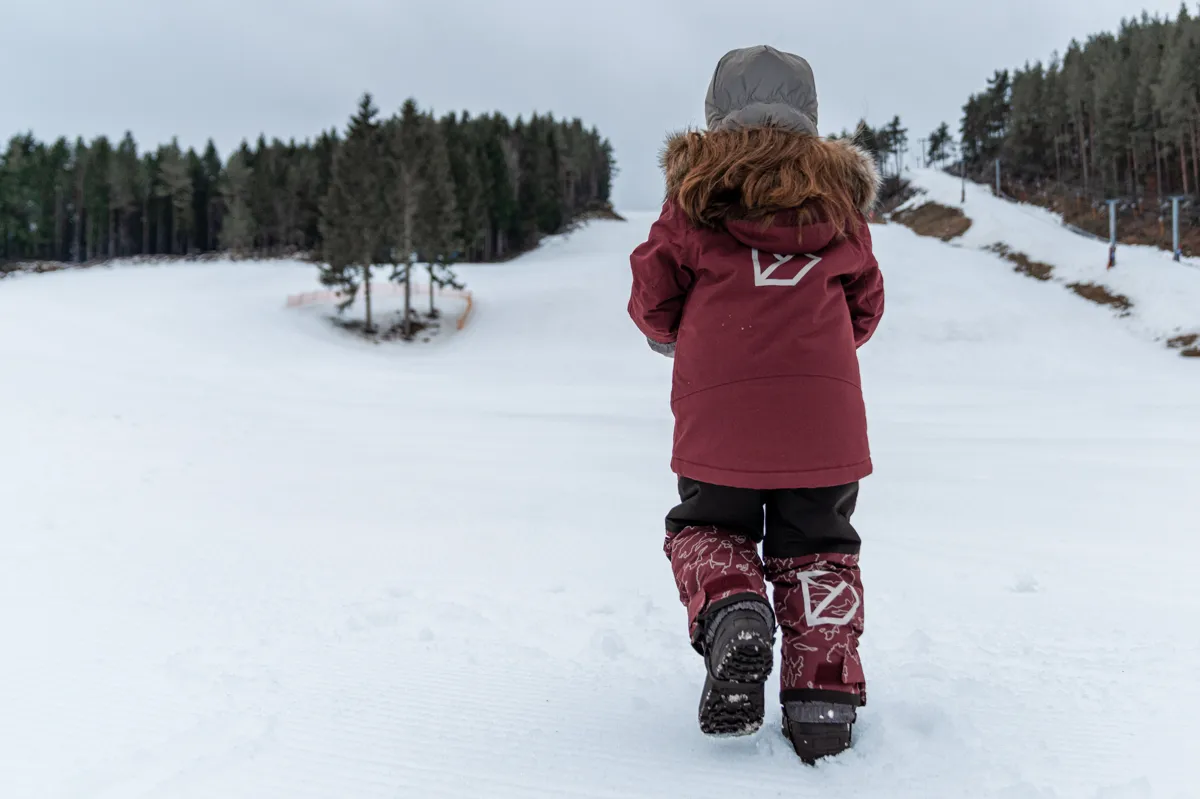 Didriksons Kids' Bjärven Parka 3 Rusty Wine