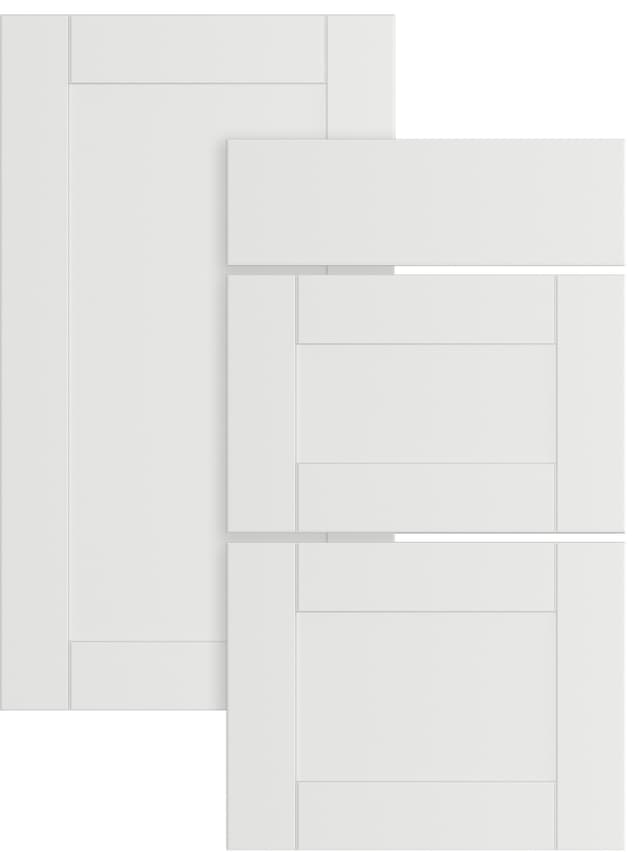 Epoq Shaker skuffefront til køkken 60x18 (Classic White)