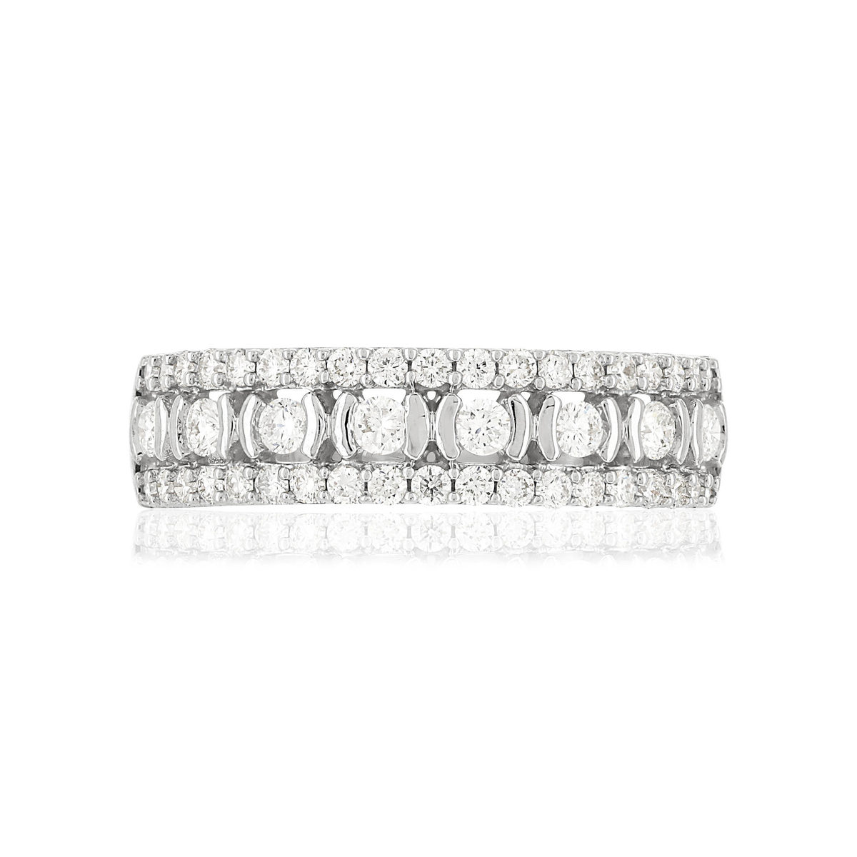 Bague MATY Or 750 blanc Diamants blancs