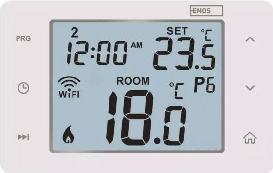Digitale Kamerthermostaat - Wit - Kunststof - Slimme Bediening