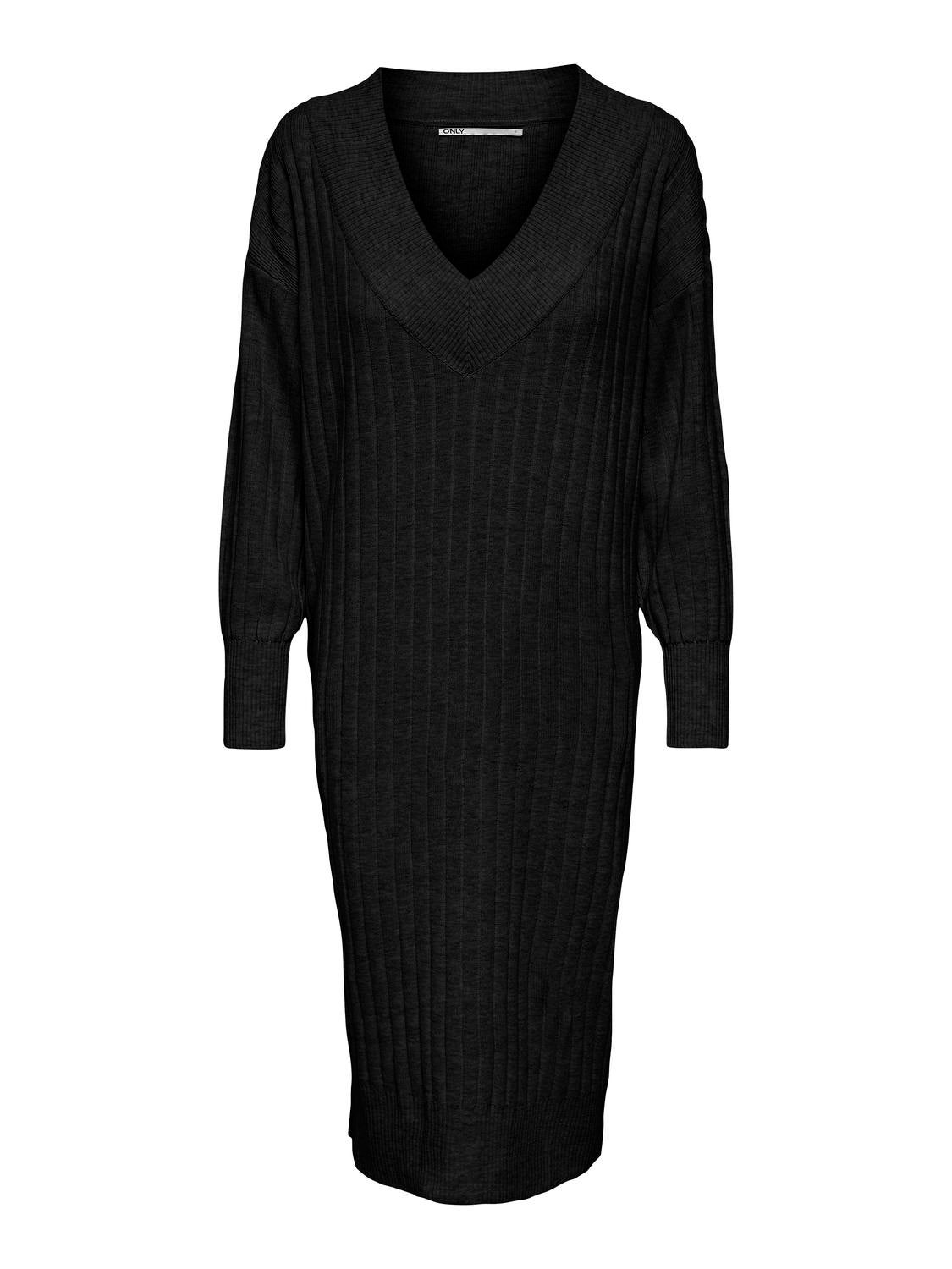 ONLNEW Langes Kleid Black