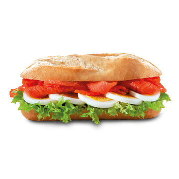 Seelachs-Ei-Baguette