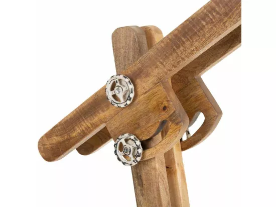 Lampadaire en bois et métal 26x70x125h cm