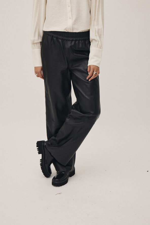 Magasin du Nord Collection Tana 2 LWG - 100% Leather Pants Black