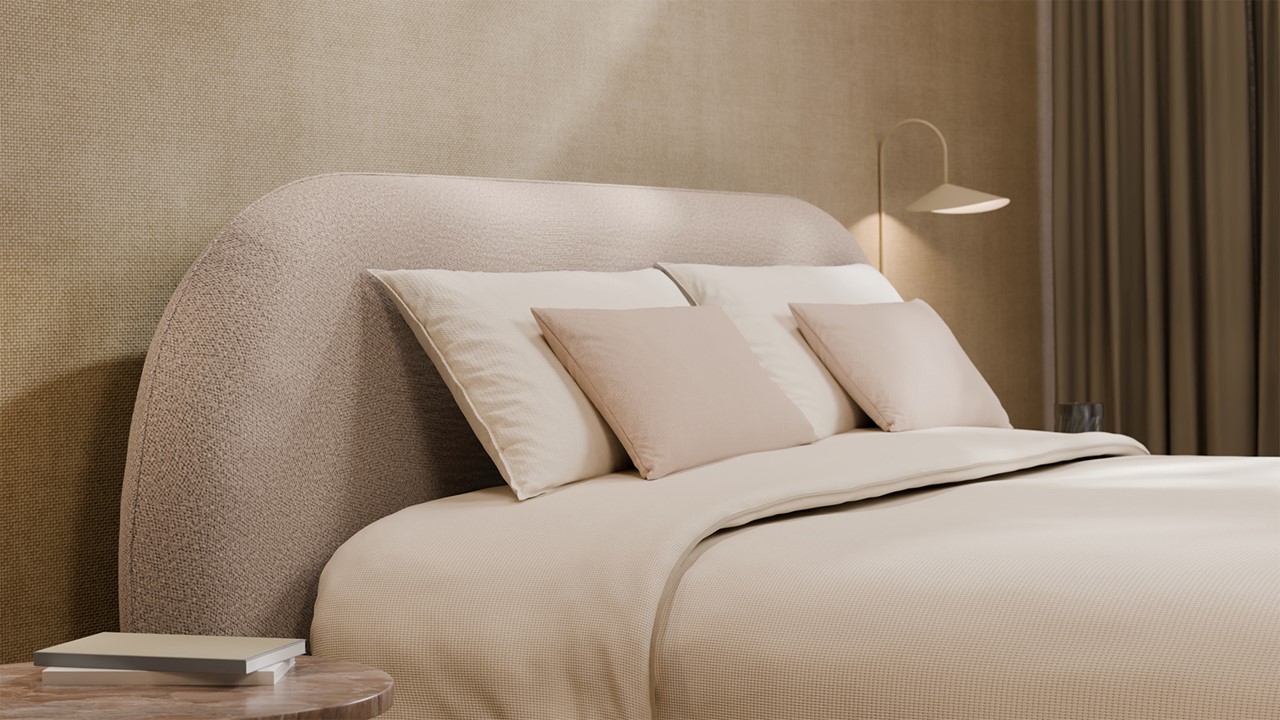 Boxspring Flow - Warm wool beige