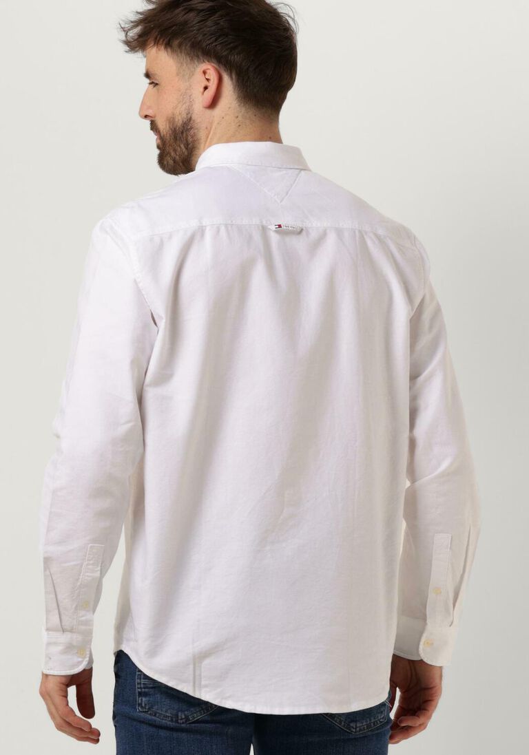 TOMMY JEANS witte tommy jeans klassiek overhemd tjm reg oxford shirt