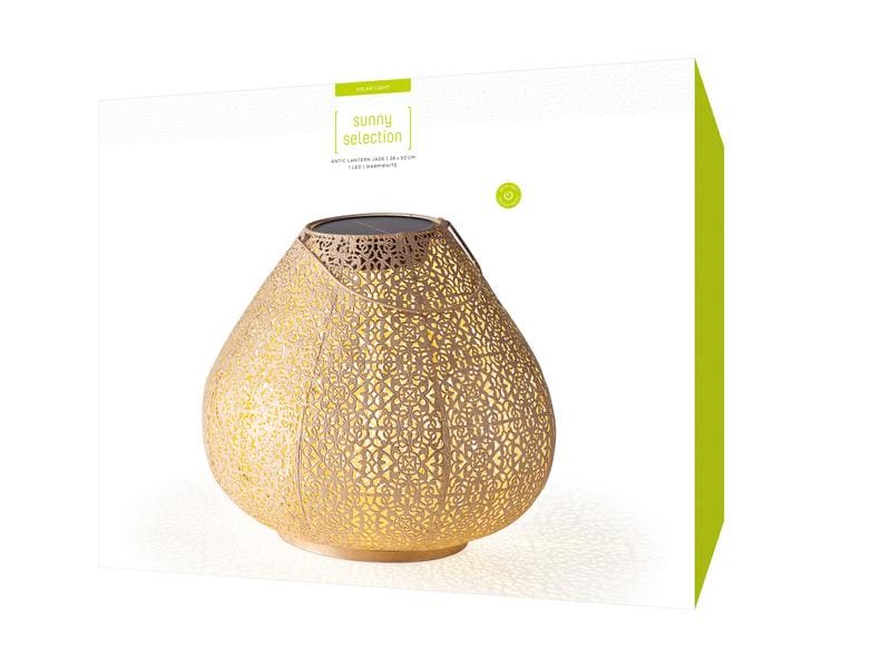 STT Laterne Solar Antic Lantern Jade L, Beige Solarleuchte zum Aufstellen