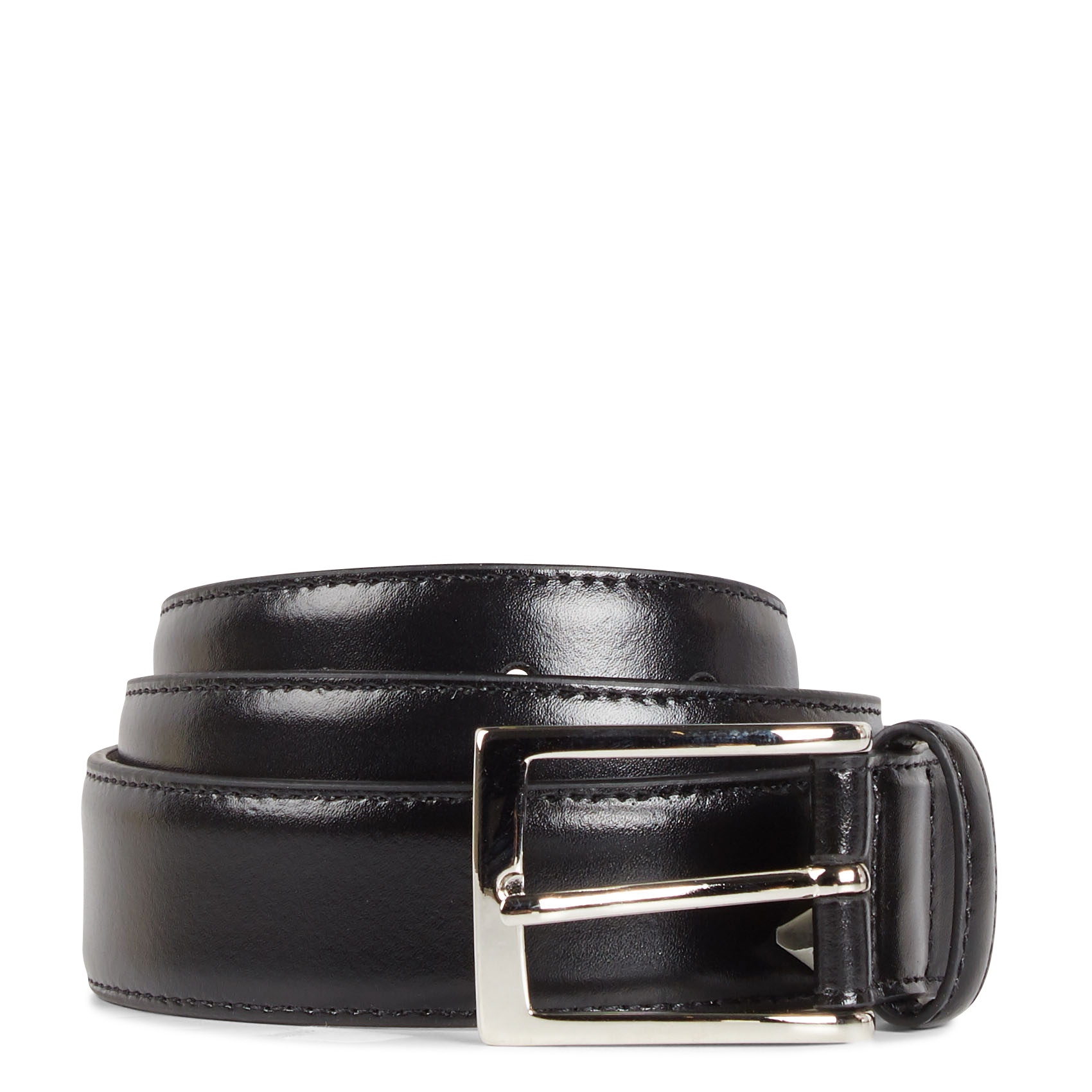 Ceinture à boucle en cuir | Noir