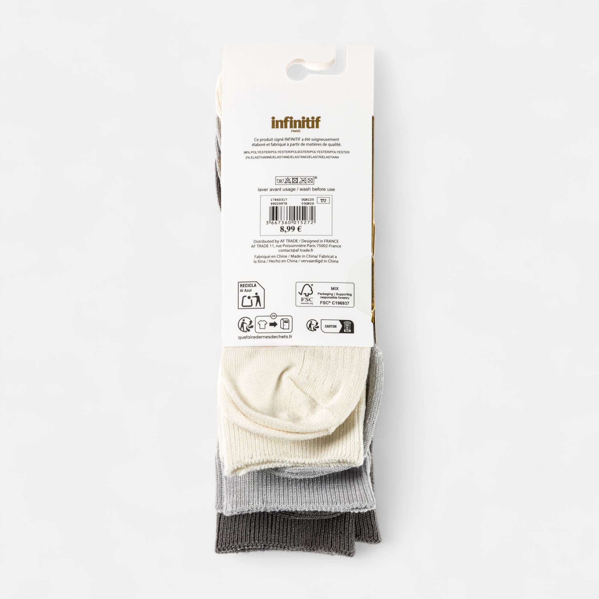 Chaussettes Femme gris