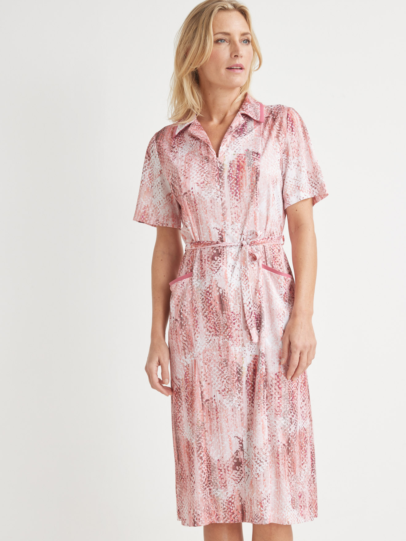 Robe zippée en maille