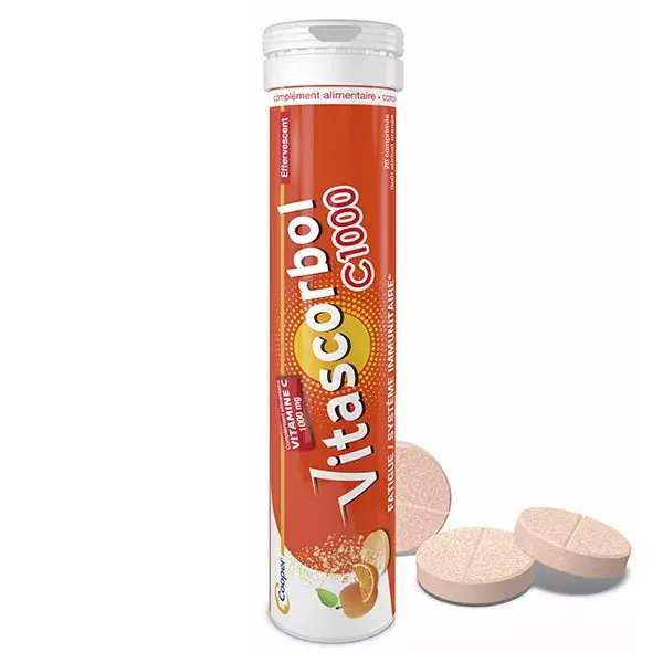 Vitascorbol Vitamina C 1000mg 20 comprimidos efervescentes