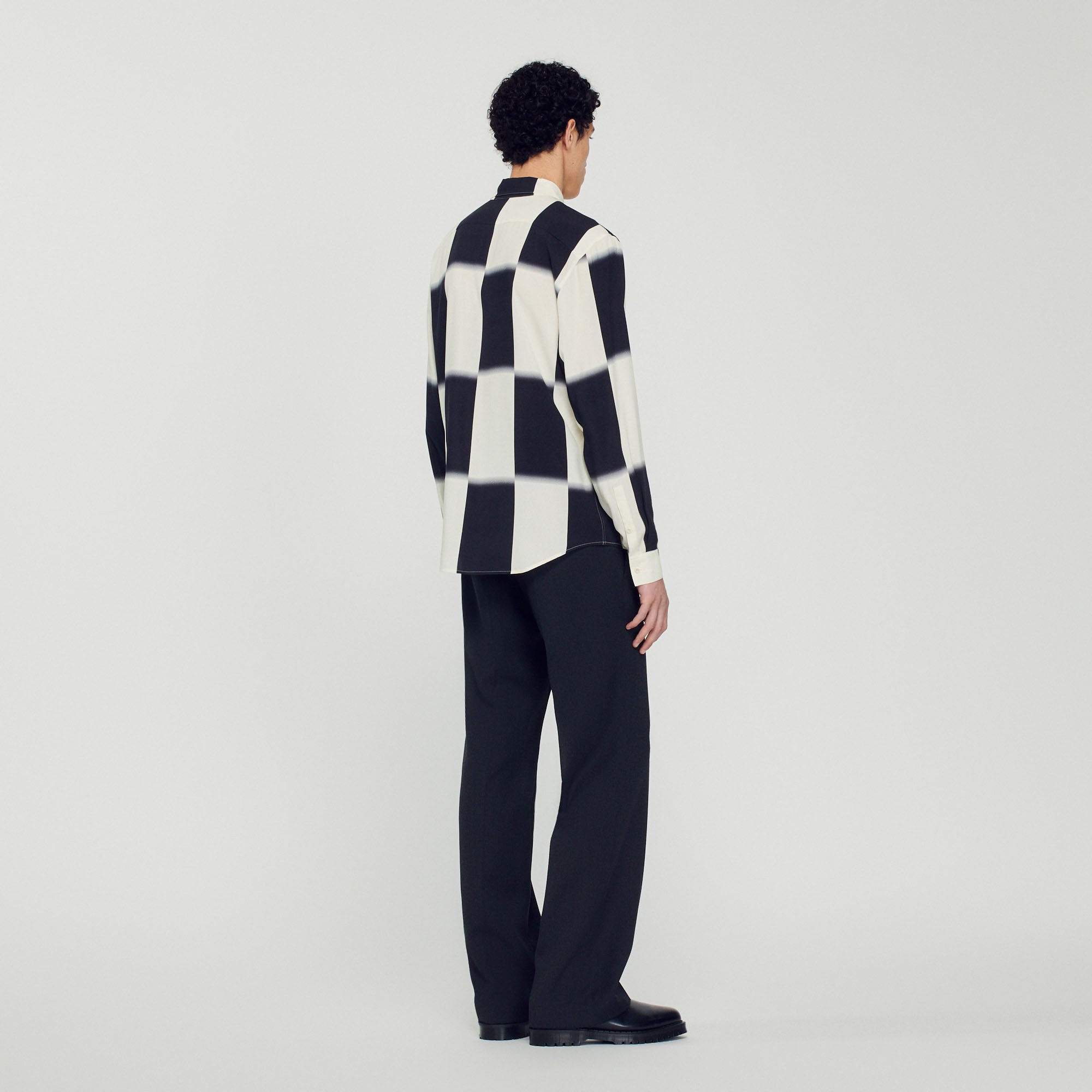 Chemise fluide imprime carreaux