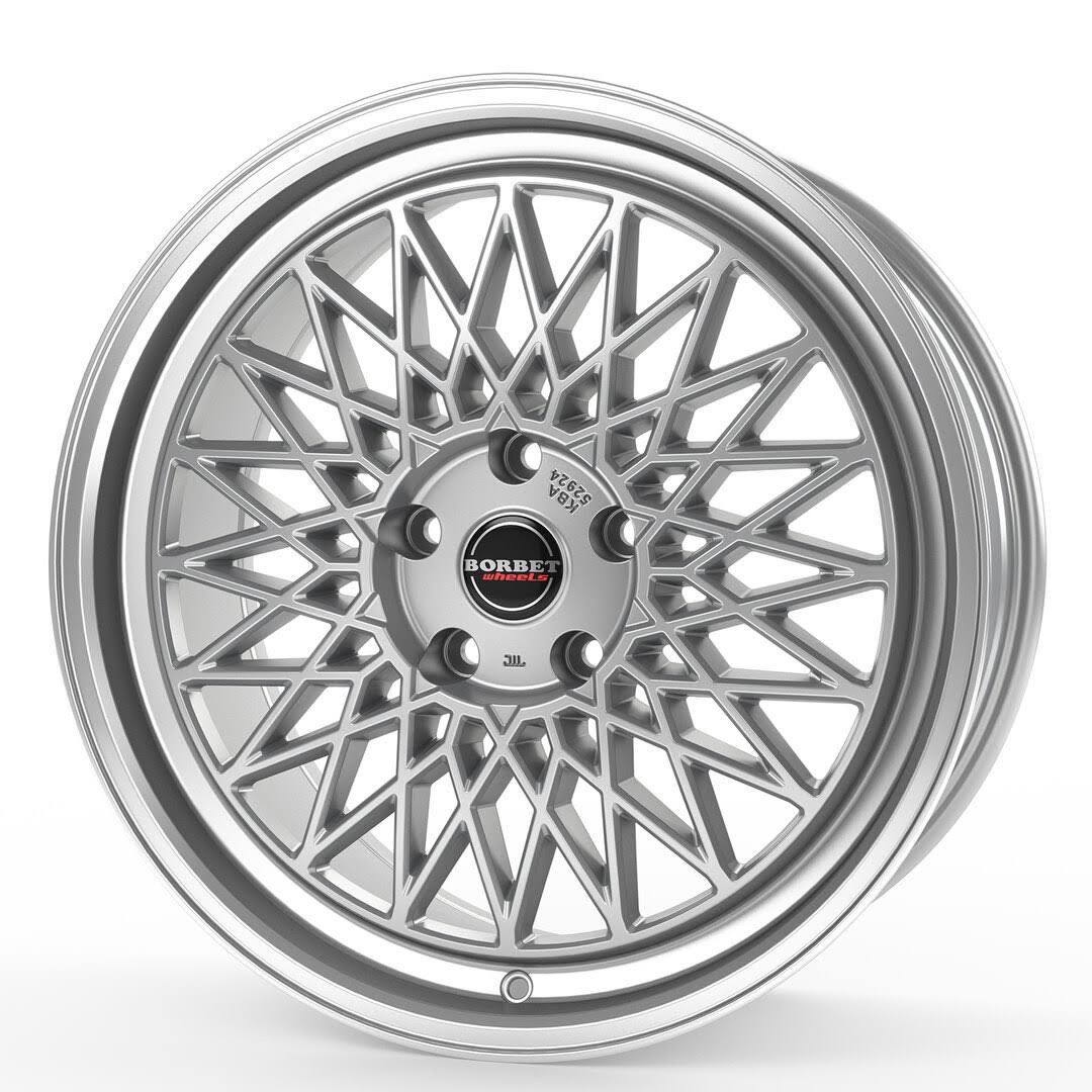Borbet B silver rim polished