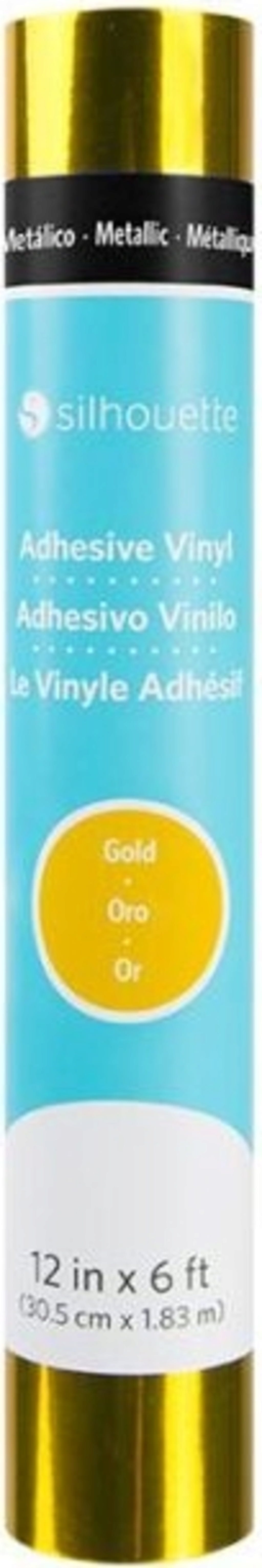 Silhouette  Metallic Vinyl - 30,5 cm x 1,8 m, Gold    Kreative Akzente mit Metallic Effekt