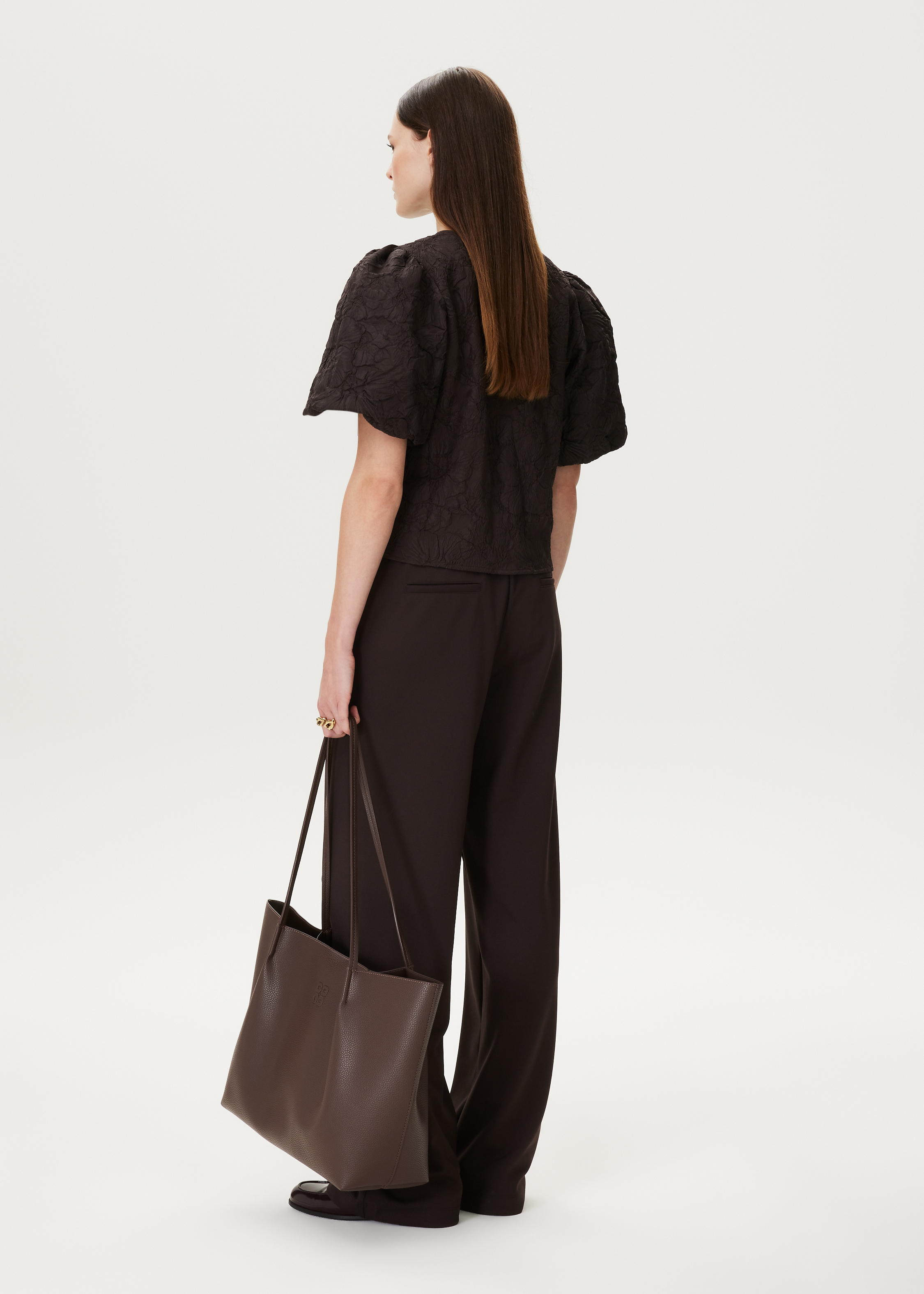 Jacquard bloemen top