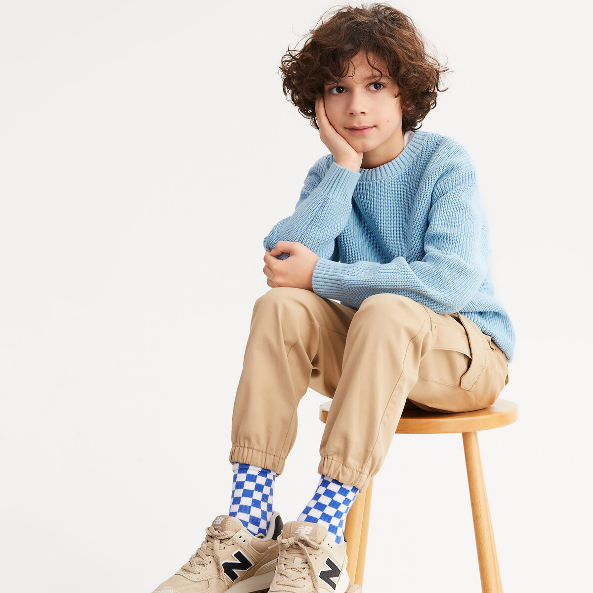 COLEÇÕES LA REDOUTE<br>Suéter com gola alta em tricô grosso