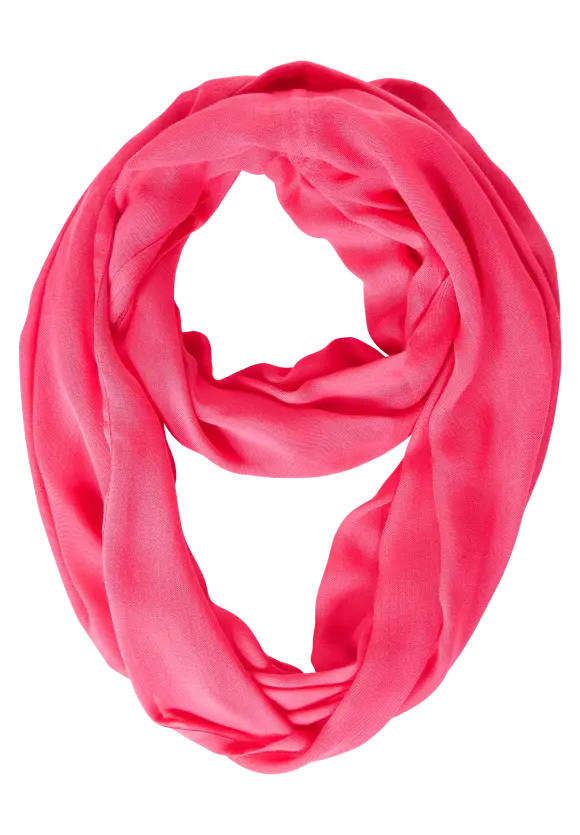 Basic Loopschal in Unifarbe - coral blossom