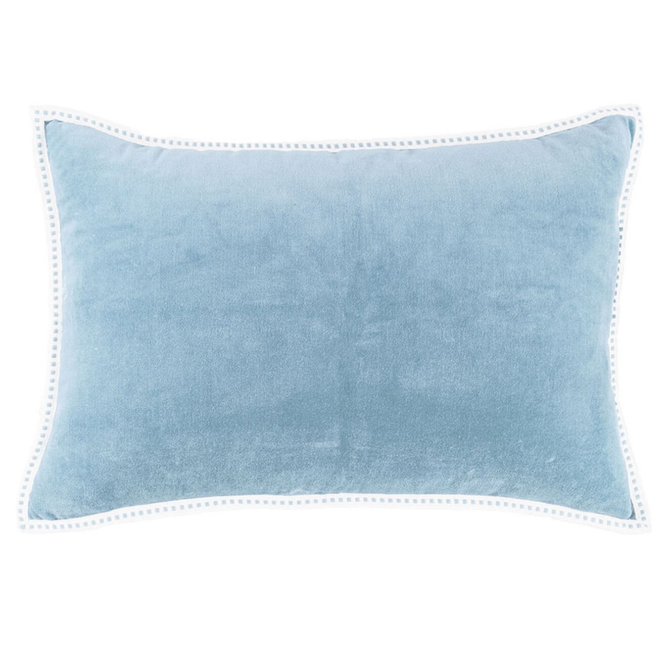 Febronie Housse de coussin velours Ella vert céladon