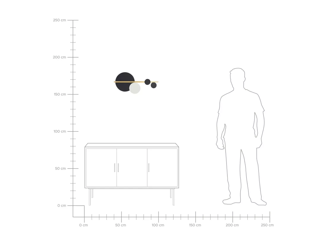 Lampe murale LED PARITA Métal Noir