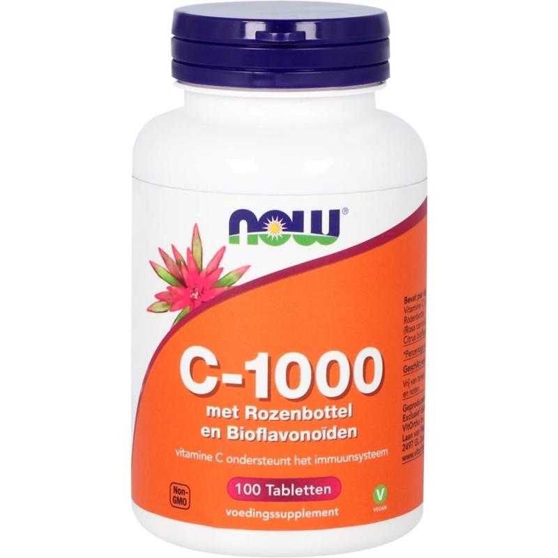 Now C-1000 met Rozenbottel & Bioflavonoïden 100 tabletten