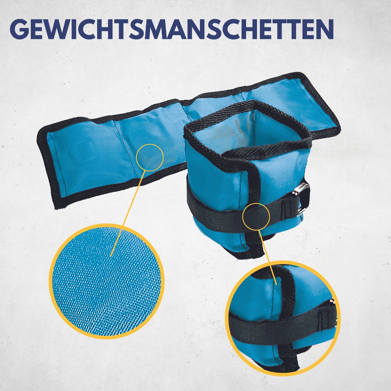 Gewichtsmanschetten, 2 x 0,5 kg