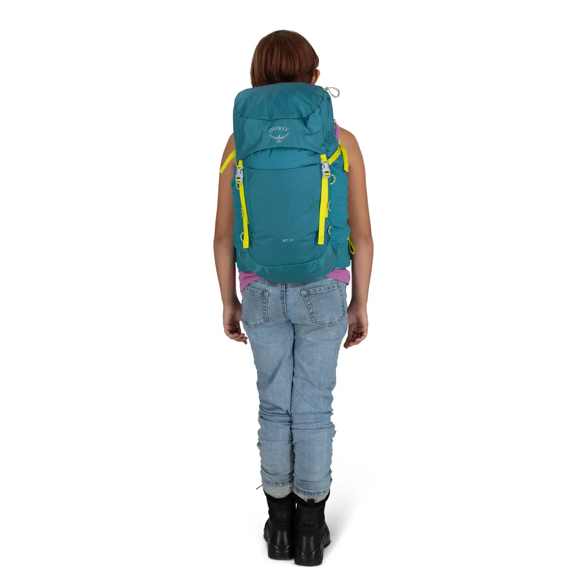 Osprey Kids' Jet 28 Green Canopy/Limeline Green