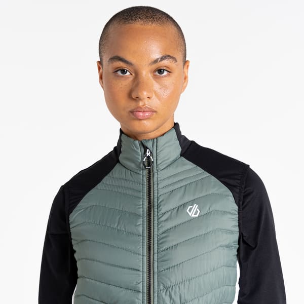 Doudoune randonnée DARE 2B SURMOUNT II WOOL VEST DUCKGRN/BLCK