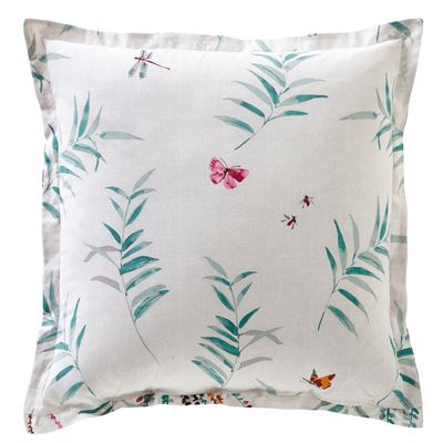 Linge de lit imprimé végétal et papillons - BECQUET CRÉATION