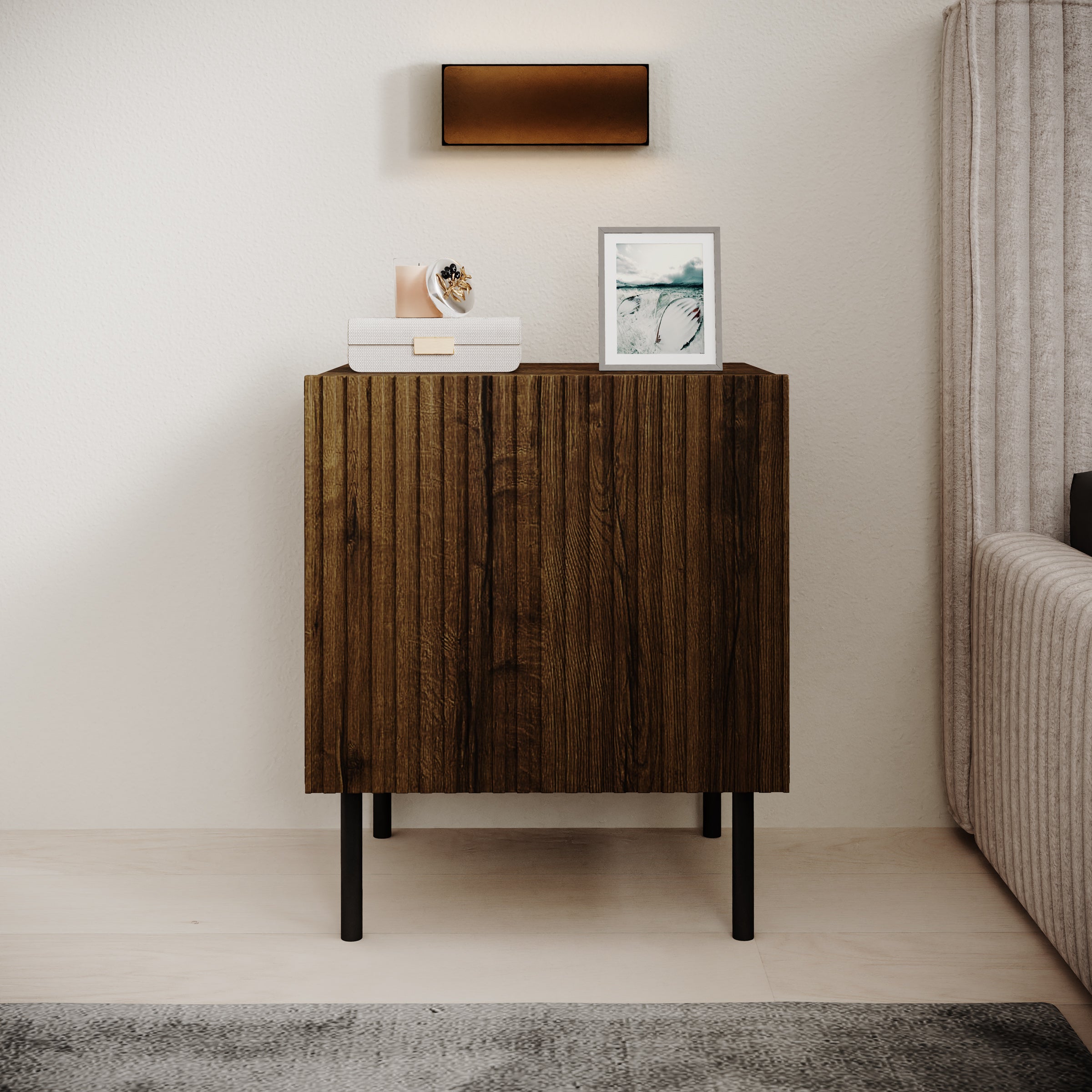 Tartagal - Nachtkastje set van 2 - Donkerbruin - 45x41x53 cm