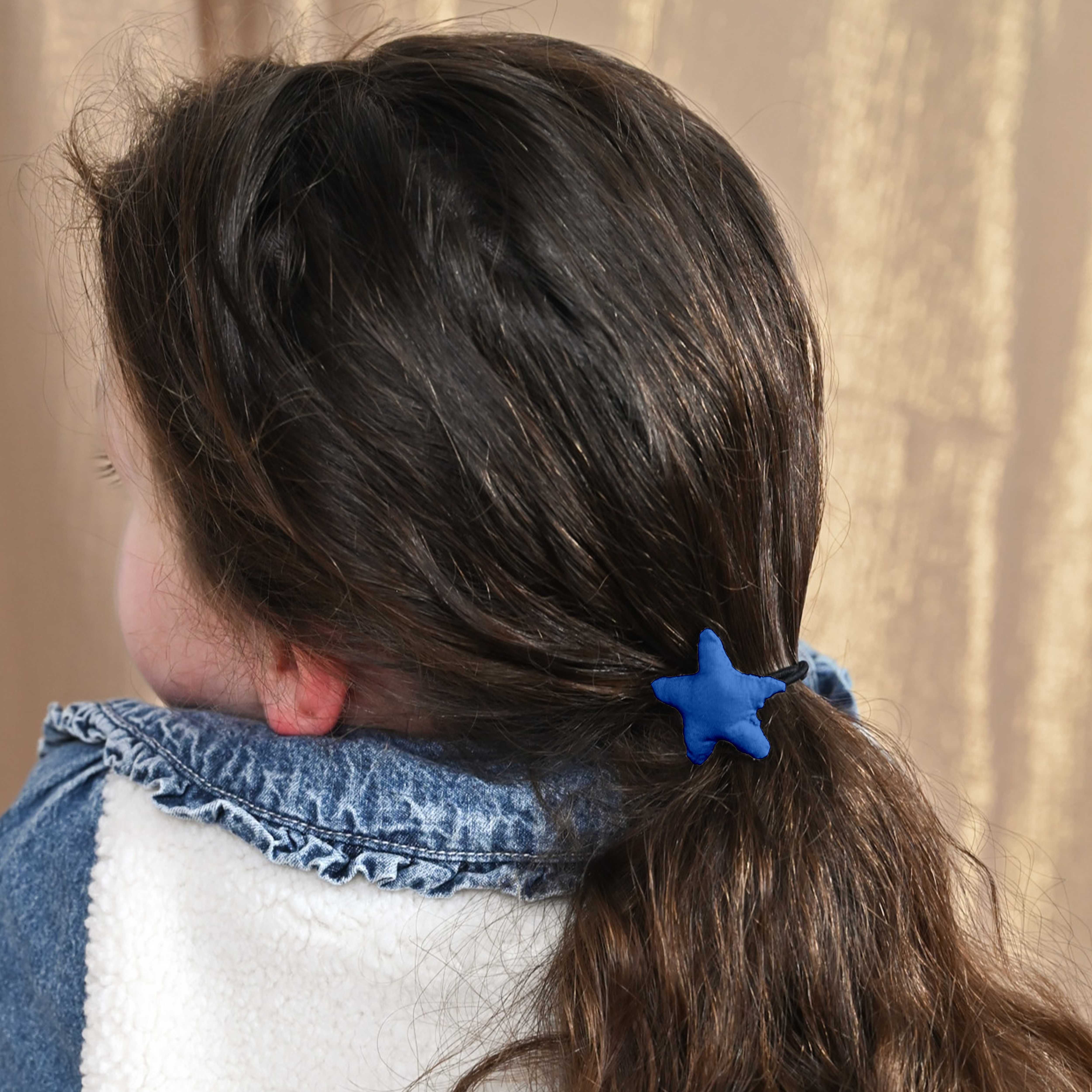 Elastique Cheveux Étoile Bleu Navy