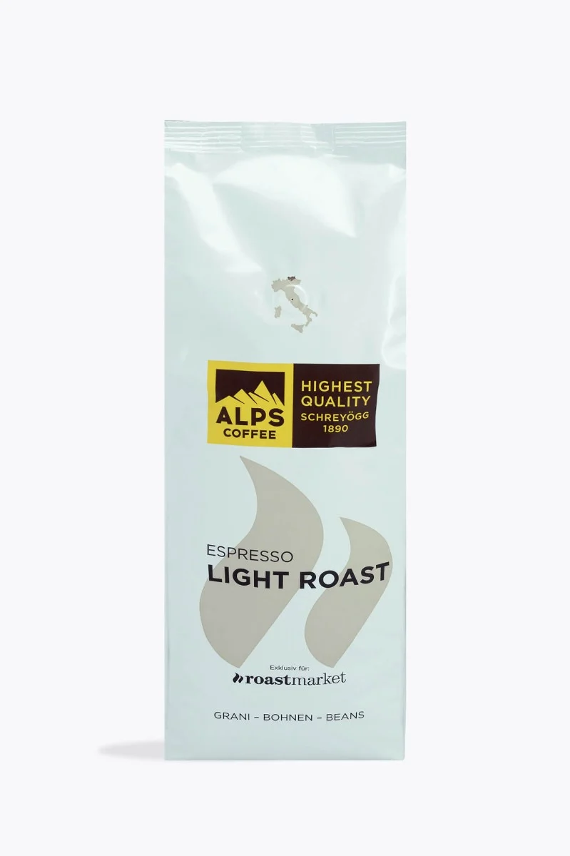 Alps Coffee Light Roast 1kg + Gratis Glas Espressotasse