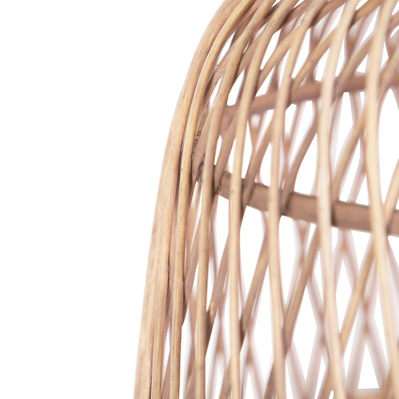 Landelijke hanglamp touw met rotan - Calamus