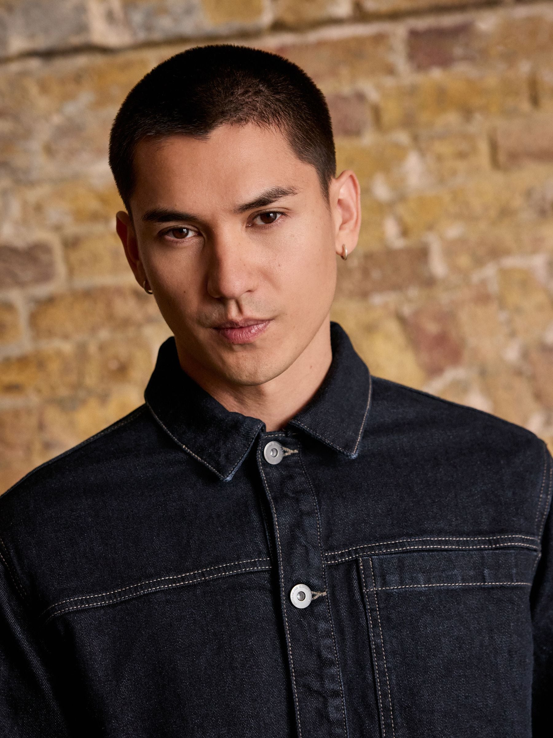 Indigoblauw - Chore Style Denim Shacket