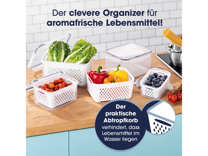 GOURMETmaxx Vorratsdose 12-teilig, 4 l, Weiss Frischhaltedosen