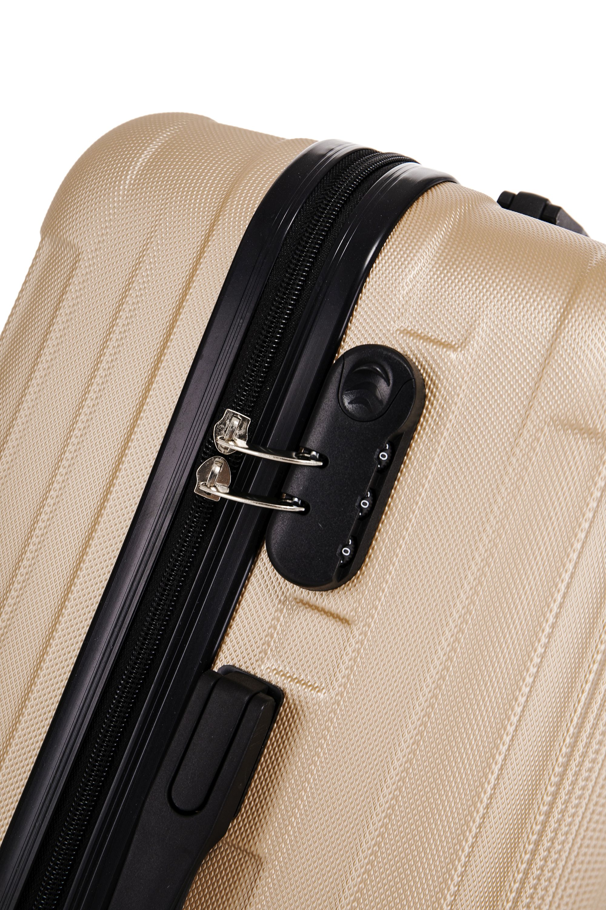 Reisekoffer Hartschalenkoffer LINN 5er Set champagner