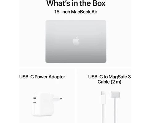 Apple 15-inch MacBook Air - M3 chip 8-core CPU   10-core GPU, 16GB RAM, 512GB SSD - Silver