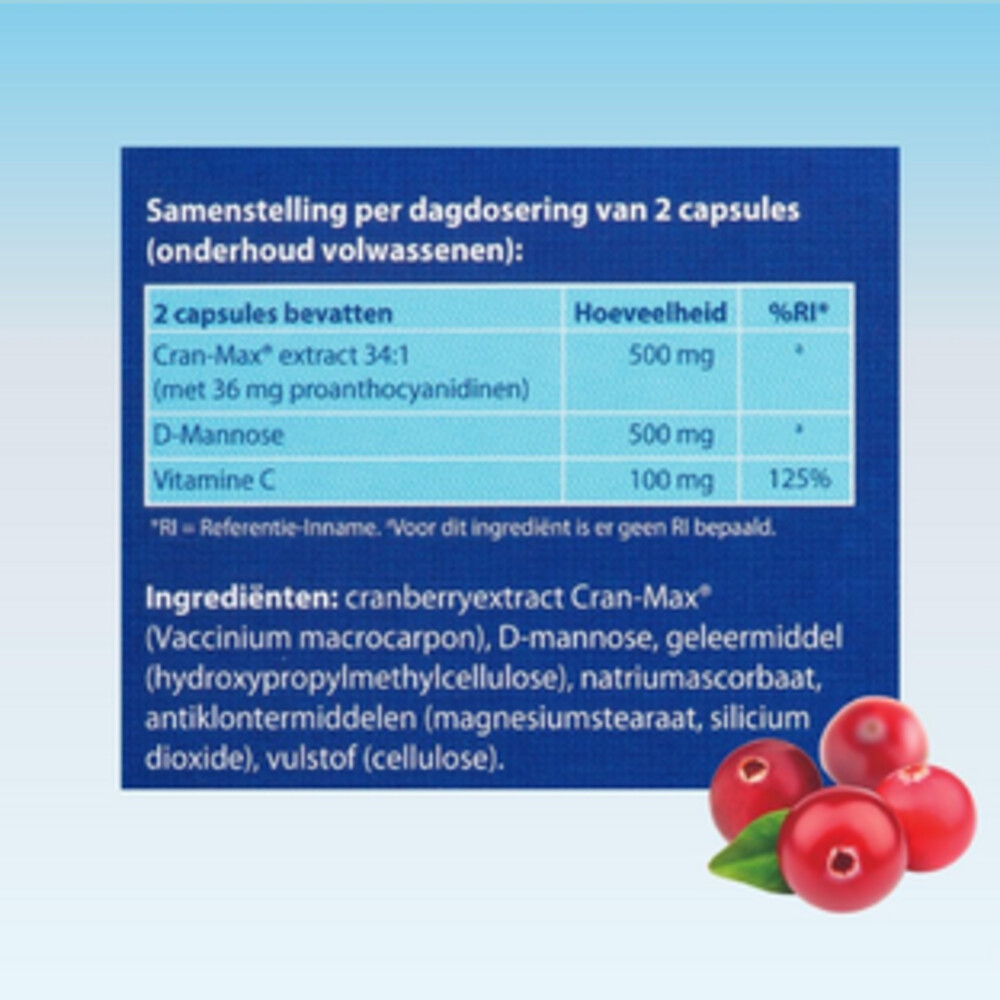 Blase Berry Cranberry & D-Mannose 100 capsules