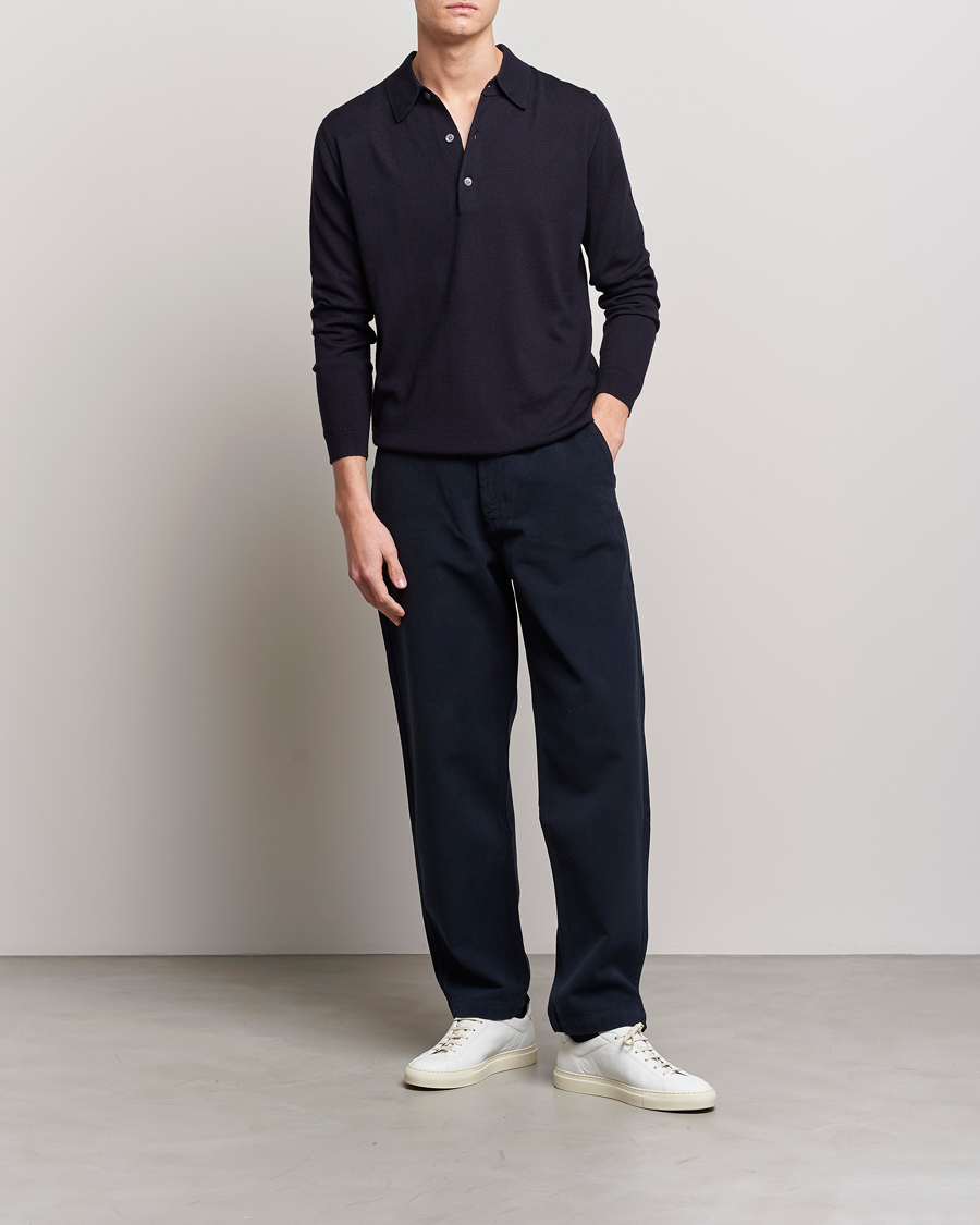 A Day's March Ambroz Merino Polo Navy