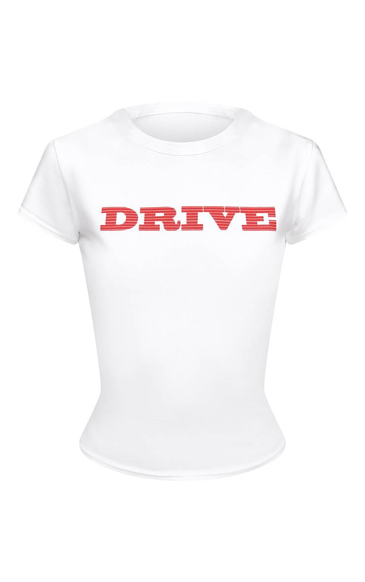 Blanc Haut Court Imprimé Drive