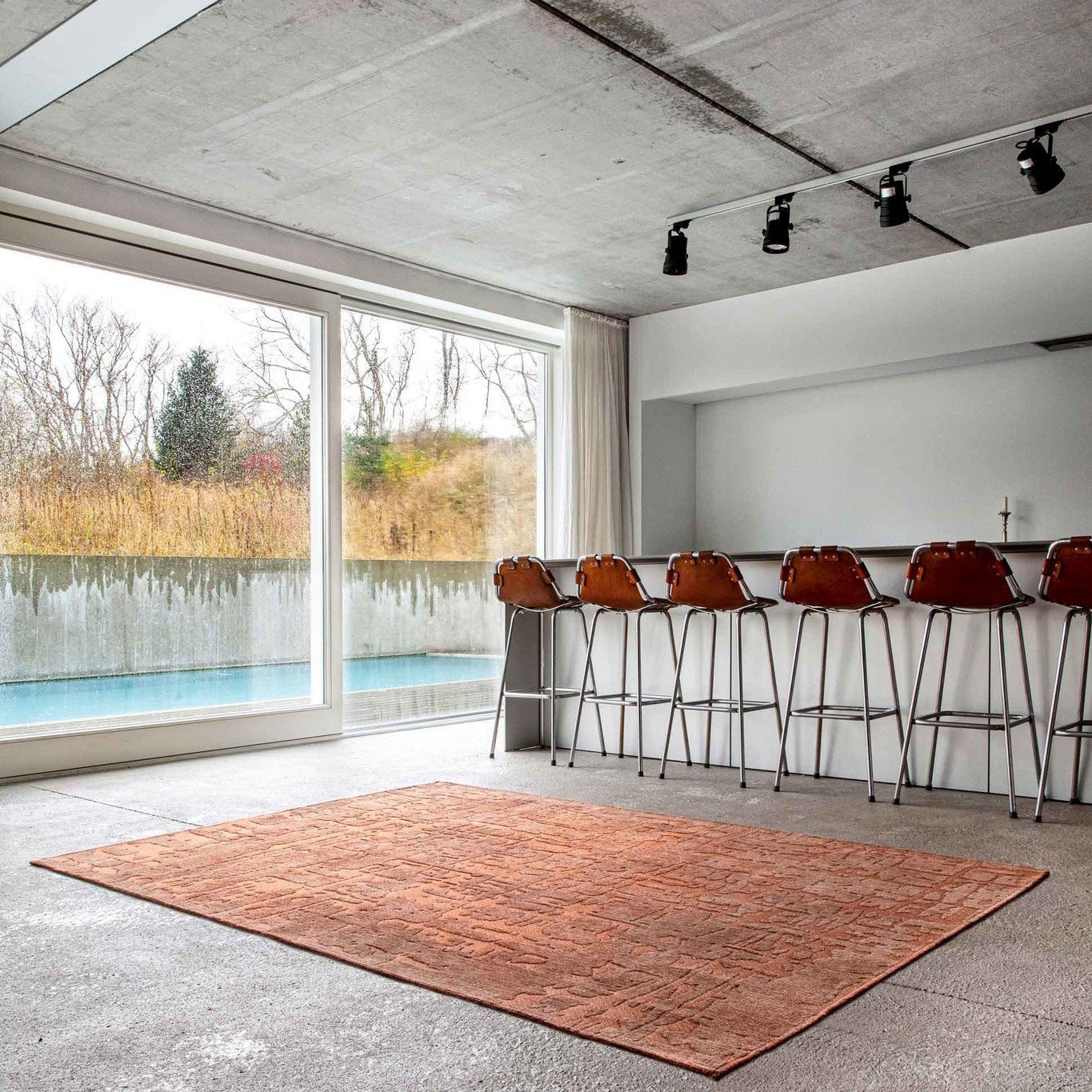 Louis de Poortere Structures Vloerkleed 140 x 200 cm - Za Copper