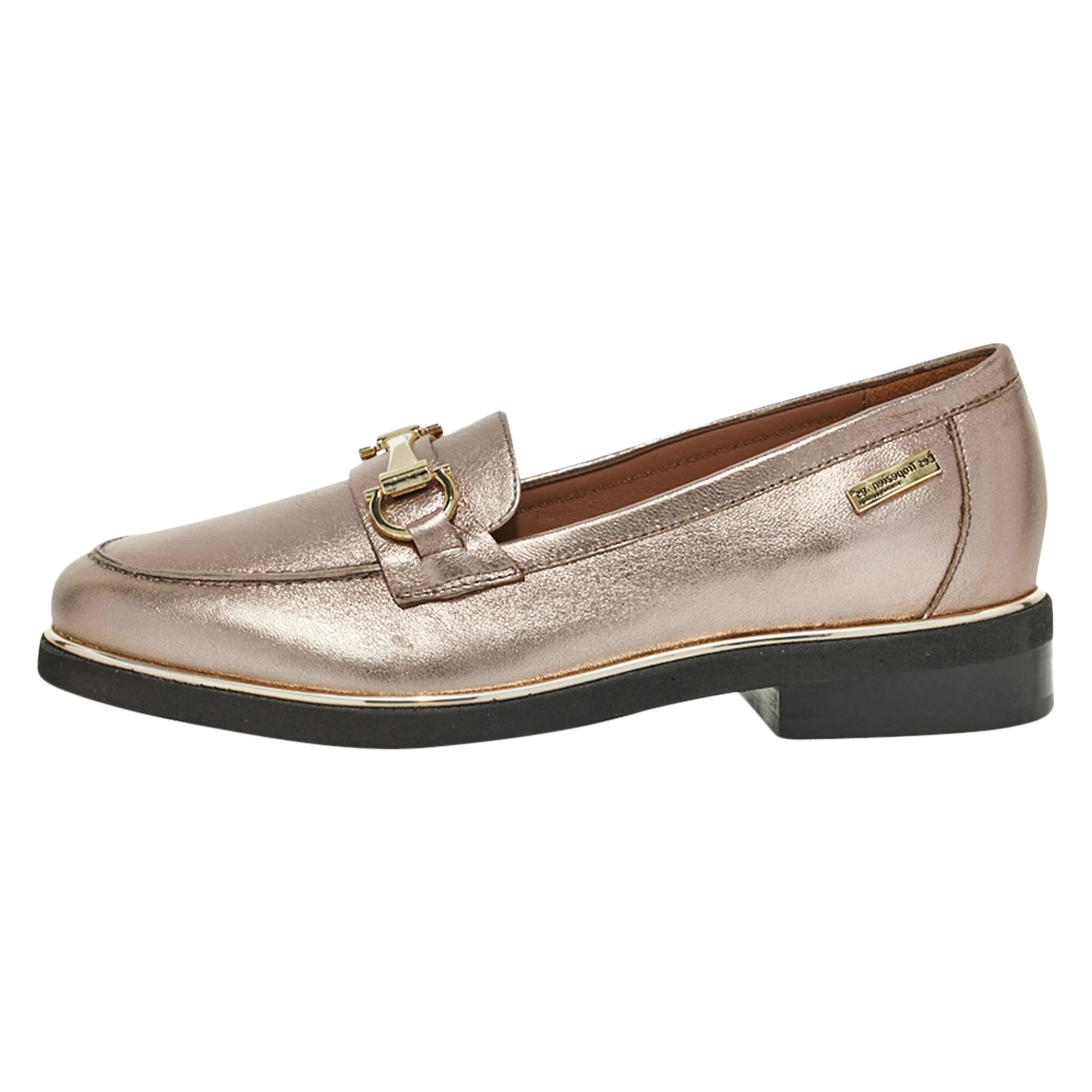 Mocassins en cuir | Doré