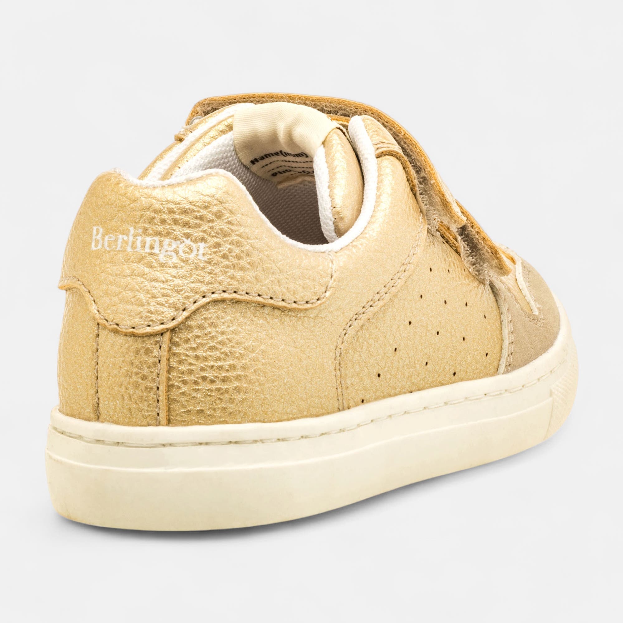 Baskets basses Fille or