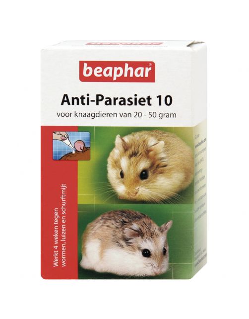 Beaphar Anti-Parasiet 10 Knaag - Parasieten - 2 pip 20 - 50 G