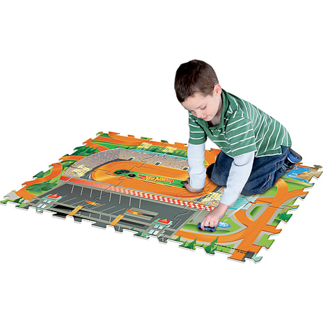 Megamat skummåtte i brikker Hot Wheels