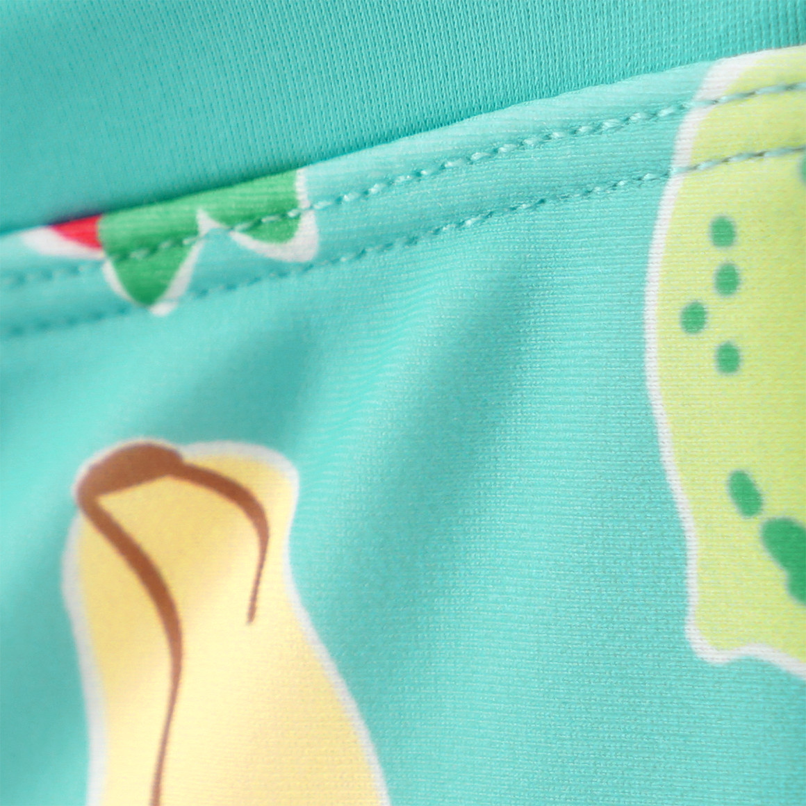 Famy Baby Badehose mit Allover-Print helltürkis