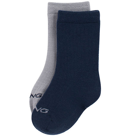 VikinGåStrømper - 2-pak - Uld - Navy/Gr?