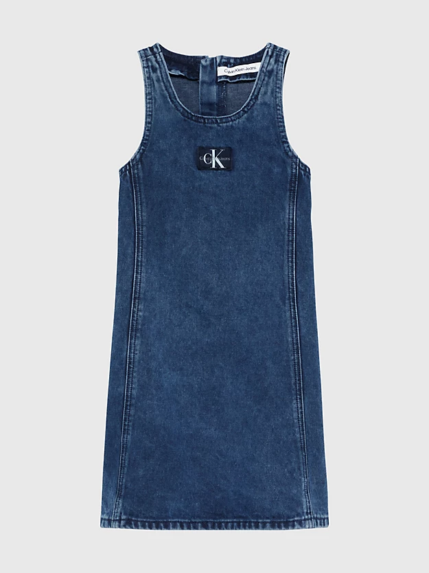 vestido jeans sem mangas